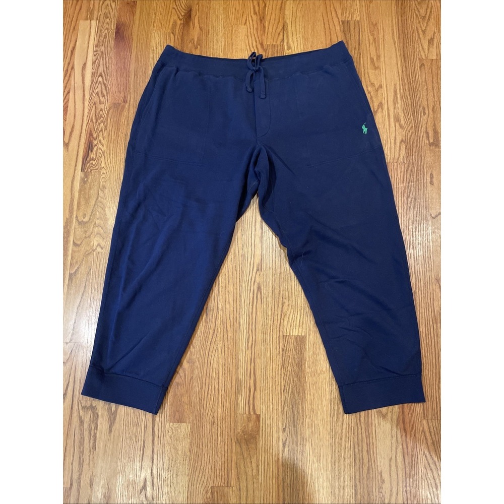 Polo Ralph Lauren Sweatpants Joggers 3XB Navy‎ Blue Heavyweight Prep Lounge Pony